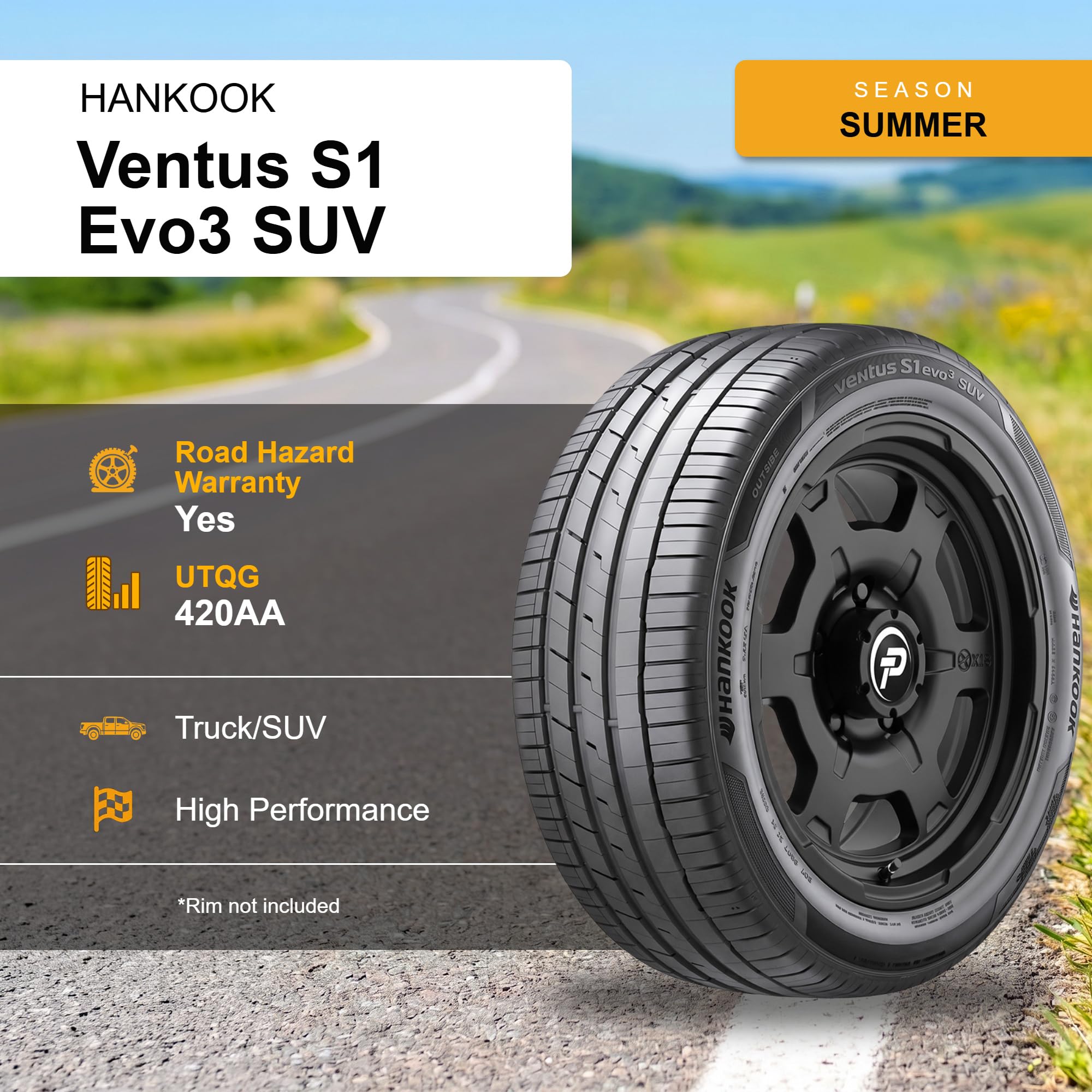 Amazon.com: Hankook Ventus S1 evo3 SUV (K127A) 315/35ZR21 (111Y